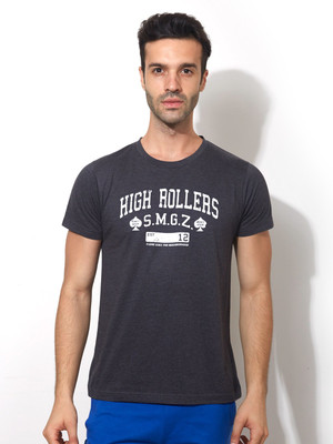 

Smugglerz Inc. Graphic Print Men' Round Neck Black T-Shirt