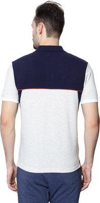 

Ajile by Pantaloons Solid Men's Polo Neck Grey T-Shirt, Oat melange
