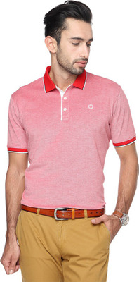 

Proline Striped Men' Polo Neck Red T-Shirt
