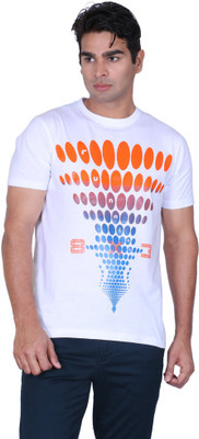 

Proline Graphic Print Men's Round Neck White T-Shirt