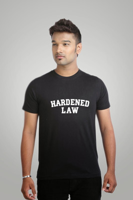 

Campus Sutra Printed Men Round Neck Black T-Shirt
