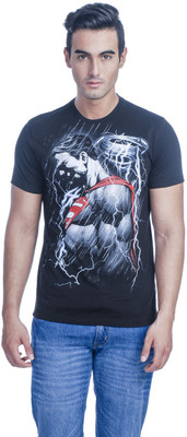 

Superman Printed Men's Round Neck Black T-Shirt
