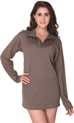 Bedazzle Solid Women Tunic