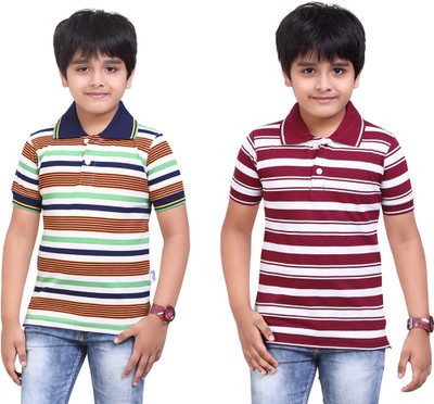 

Dongli Boys Printed T Shirt(Dark Green, Pack of 2), Multicolor