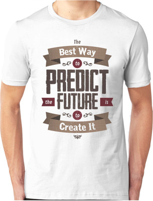

Foscous Printed Men's Round Neck White T-Shirt