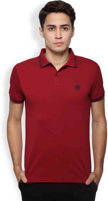 

Blackberrys Solid Men's Polo Neck Maroon T-Shirt