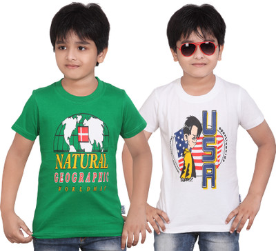 60% OFF on FabTag - dongli Boys Printed Cotton Blend T Shirt(Green, Pack of 2) 60% OFF on FabTag - dongli Boys Printed Cotton Blend T Shirt(Green, Pack of 2)