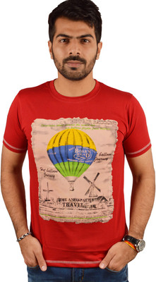 

Miller & Schweizer Solid Men's Round Neck Red T-Shirt