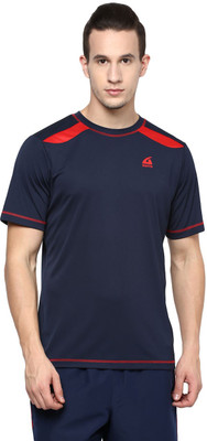 Aurro Solid Men's Round Neck Dark Blue T-Shirt, Navy