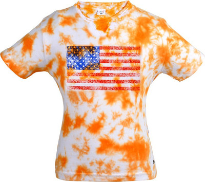 

Gkidz Boys Printed Cotton T Shirt(Orange, Pack of 1