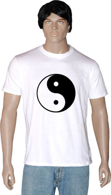 

Tshirt.in Graphic Print Men' Round Neck White T-Shirt, Pearl white