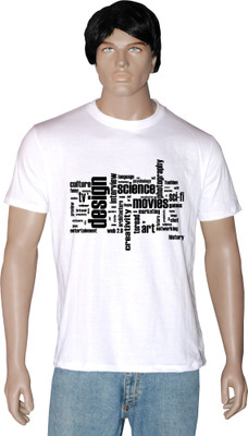 

Tshirt.in Graphic Print Men's Round Neck White T-Shirt, Pearl white