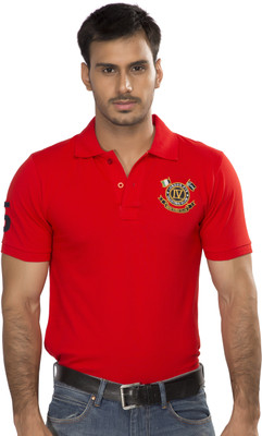 

Alan Jones Solid Men's Polo Neck Red T-Shirt