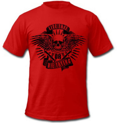 

SayItLoud Printed Men's Round Neck Red T-Shirt