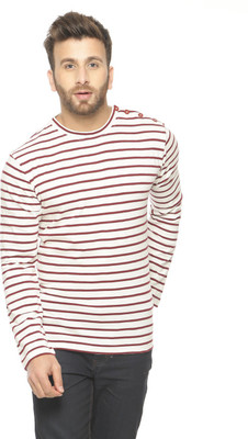 

Gritstones Solid Men' Round Neck White T-Shirt