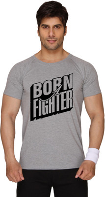 

SayItLoud Printed Men's Round Neck Grey T-Shirt