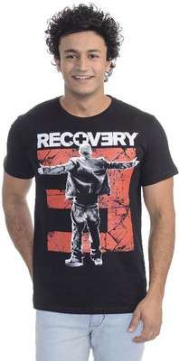 

Eminem Printed Men's Round Neck Black T-Shirt