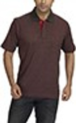 

ColorPlus Solid Men' Polo Neck Brown T-Shirt