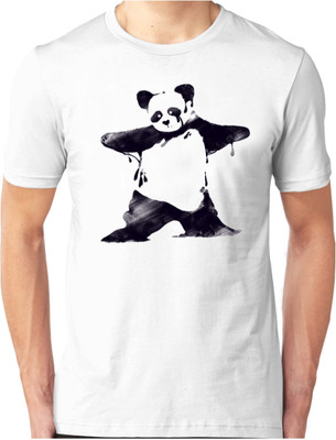 

Foscous Printed Men's Round Neck White T-Shirt