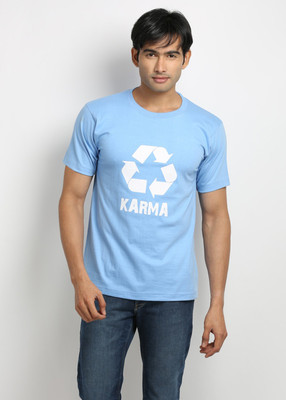48% OFF on Weardo Printed Men's Round Neck Light Blue T-Shirt 48% OFF on Weardo Printed Men's Round Neck Light Blue T-Shirt