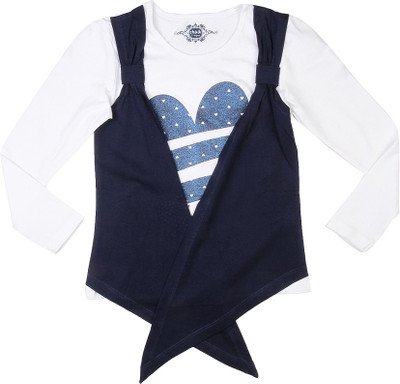 

Chalk by Pantaloons Girls Graphic Print T Shirt(White