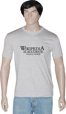 

Tshirt.in Graphic Print Men' Round Neck Grey T-Shirt, Grey melange