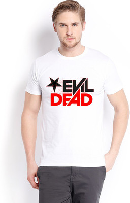 

Trendster Printed Men' Round Neck White T-Shirt