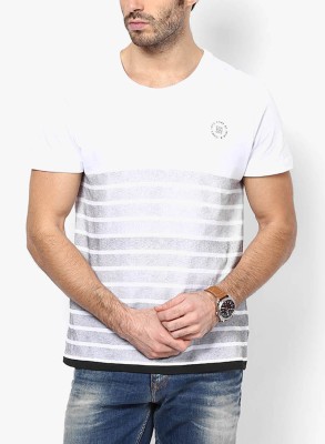 

Jack & Jones Striped Men's Round Neck White T-Shirt