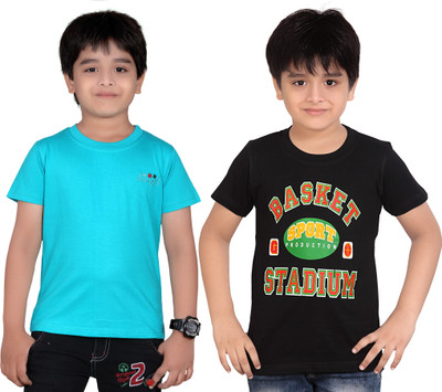 

Dongli Boys Solid T Shirt(Light Blue, Pack of 2)