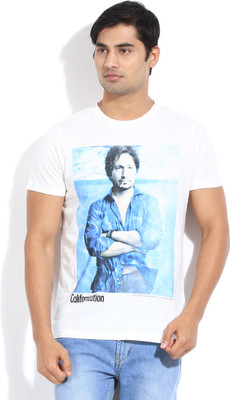 

Jack & Jones Printed Men's Round Neck White T-Shirt, Cloud dancer