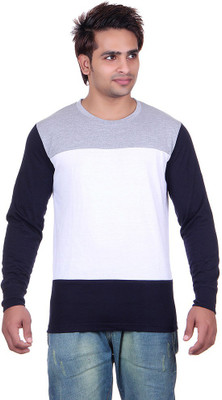 

Vivid Bharti Solid Men's Round Neck Multicolor T-Shirt