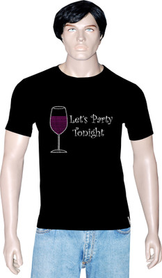 

Tshirt.in Graphic Print Men's Round Neck Black T-Shirt, Jet balck