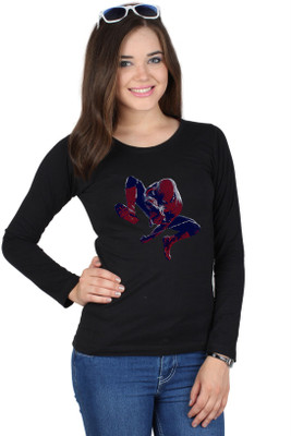 

SayItLoud Printed Women's Round Neck Black T-Shirt