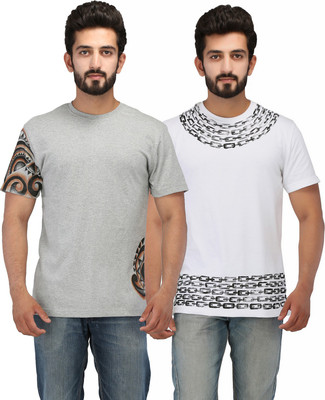 

Rang Rage Printed Men's Round Neck Multicolor T-Shirt(Pack of 2