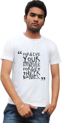 

Tied Ribbons Printed Men's Round Neck White T-Shirt