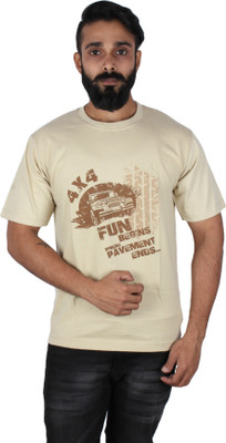 

Pickled Merchandise Graphic Print Men' Round Neck Beige T-Shirt