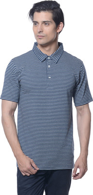 

Carve Striped Men' Polo Neck Grey T-Shirt
