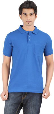 

Ap'pulse Solid Men's Polo Neck Blue T-Shirt, Royal blue