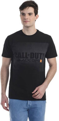 

Call Of Duty Printed Men' Round Neck Black T-Shirt
