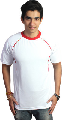 

EPG Solid Men's Round Neck White T-Shirt