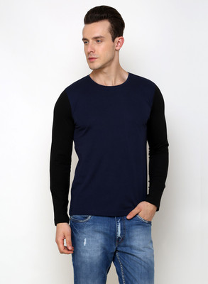 

Rigo Solid Men's Round Neck Blue T-Shirt