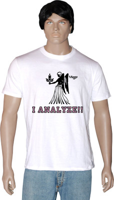 

Tshirt.in Graphic Print Men' Round Neck White T-Shirt, Pearl white