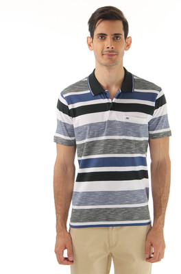 

Monte Carlo Striped Men's Polo Neck Blue, White T-Shirt