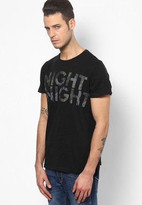 

Jack & Jones Graphic Print Men's Round Neck Black T-Shirt