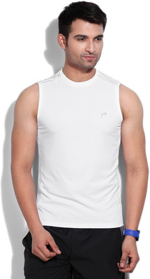 

Proline Solid Men's Round Neck White T-Shirt, Wh