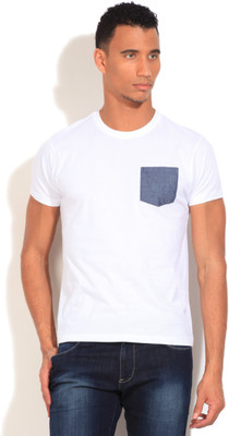 

Flippd Solid Men's Round Neck White T-Shirt
