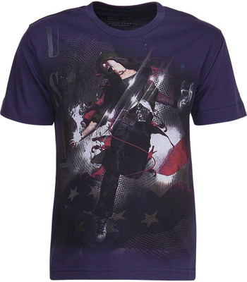 

Fritzberg Boys Printed T Shirt(Dark Blue, Indigo