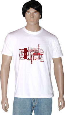 

Tshirt.in Graphic Print Men's Round Neck White T-Shirt, Pearl white