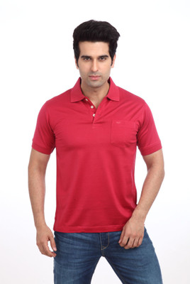 

Park Avenue Solid Men's Polo Neck Red T-Shirt