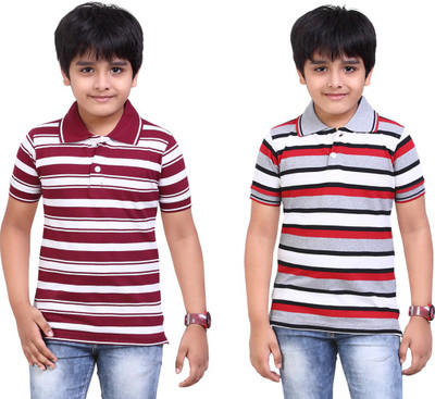 

Dongli Boys Printed T Shirt(Silver, Pack of 2), Combo color